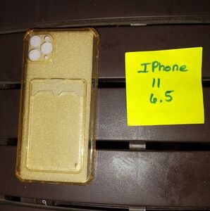 iPhone 11 Gold Case with Card Holder